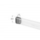 OVAL END CAP FOR 30x15 TUBE / FAT